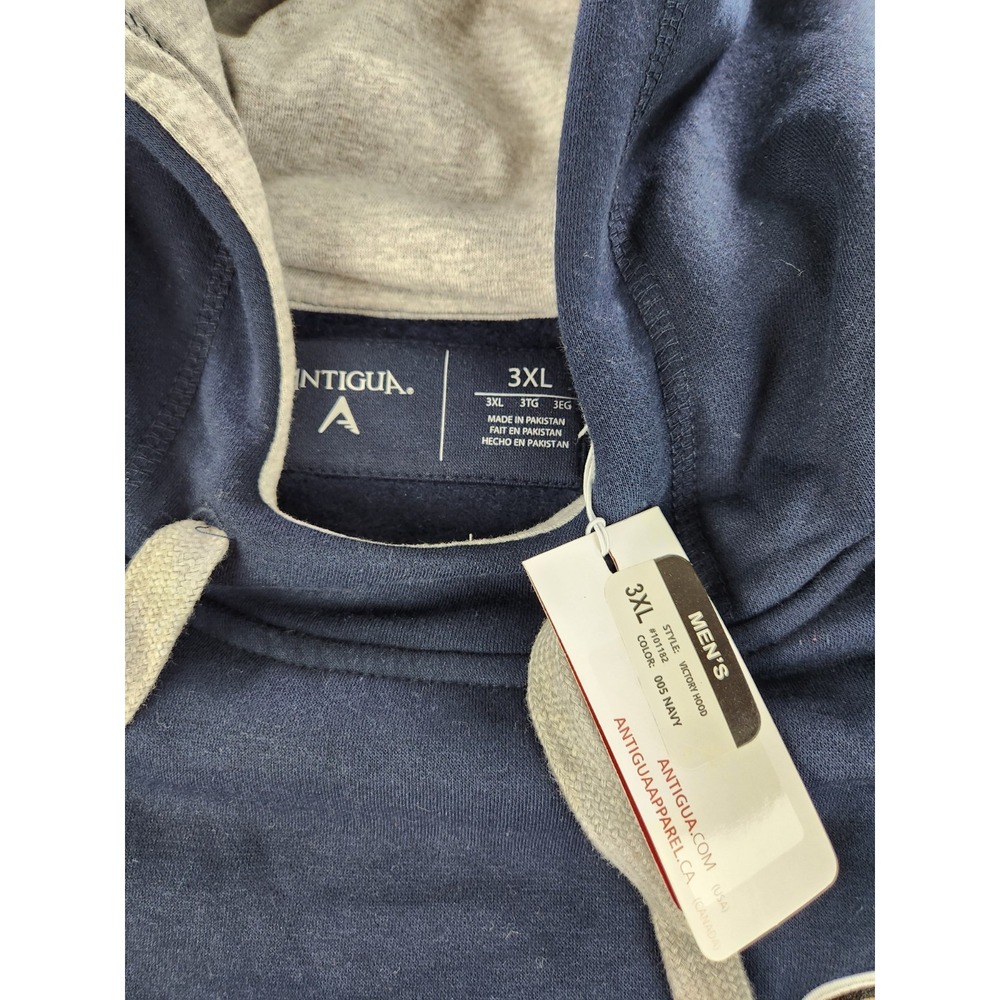 SAN FRANCISCO 49ERS Men's 3XL Antigua Navy Football‎ Logo Sweatshirt Hoodie NWT - Picture 4 of 10